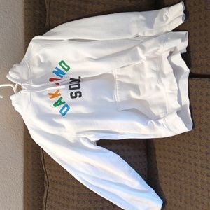 Large White OAKLANDISH WUSL Oakland Soul Hoodie